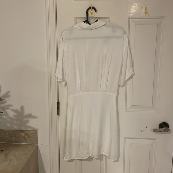 Zara white dress with collar small - Picture 2 of 2